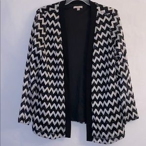 Roz & Ali Open Front Cardigan Plus Sz 2X